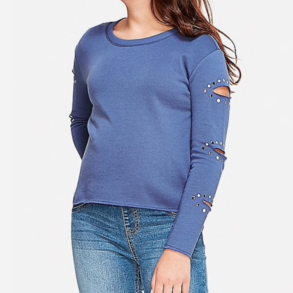 slash sleeve sweatshirt - Picture 1 of 3